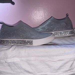 Bernie Mev Glitter Sneaker, Gray